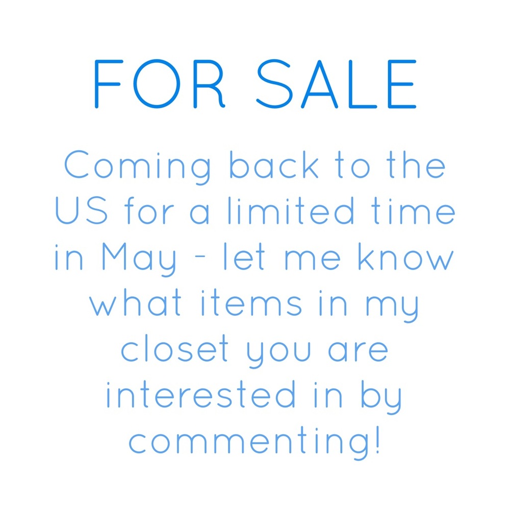 Back in the US in May - make offers!